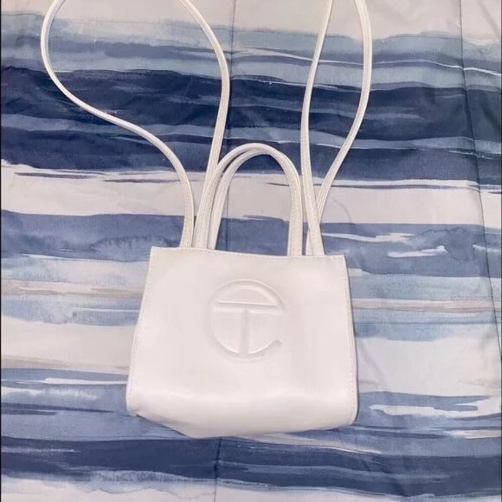 Telfar Small White Shopping Bag